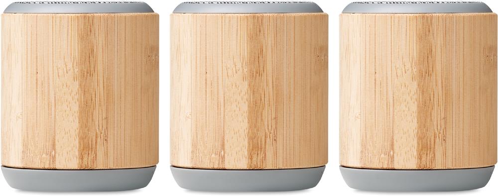 Enceinte bambou 3 W personnalisée RUGLI, tour complet