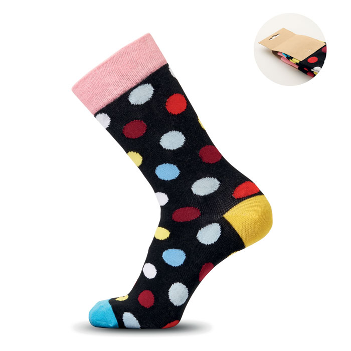 Chaussettes à motifs taille L personnalisées FUNNY L