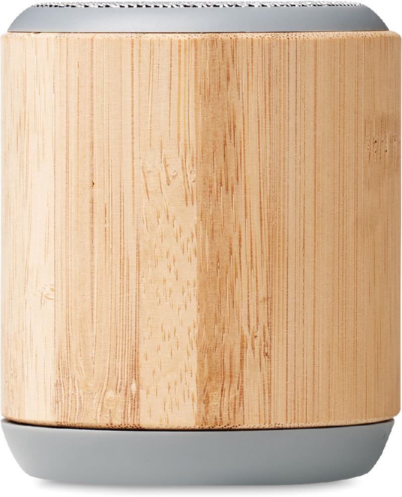 Enceinte bambou 3 W personnalisée RUGLI, côté 1