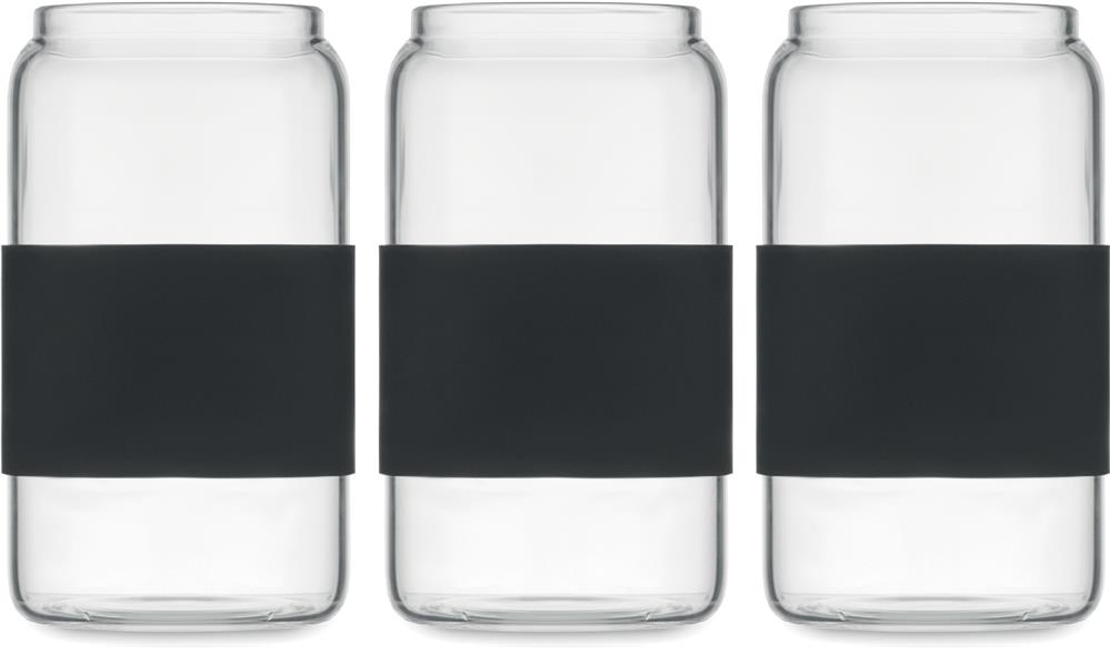 Gobelet en verre borosilicate 550 ml personnalisé BOROSIP, bandeau