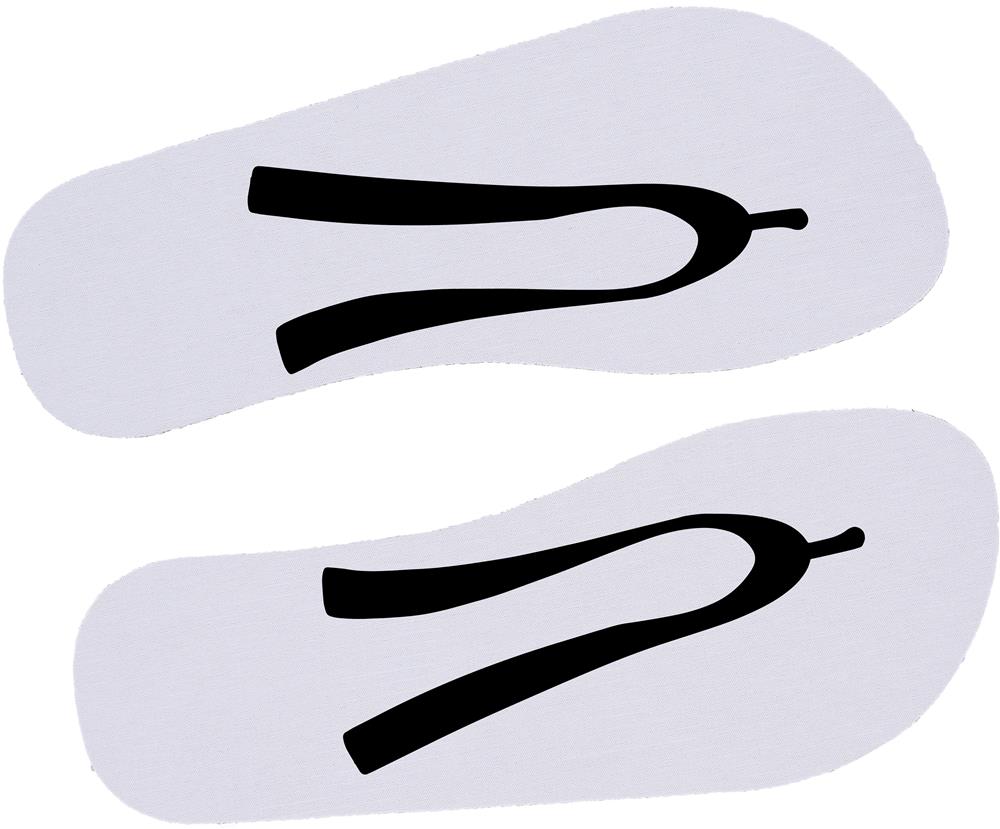 Tongs sublimées 44-46 personnalisées DO MEL, gauche