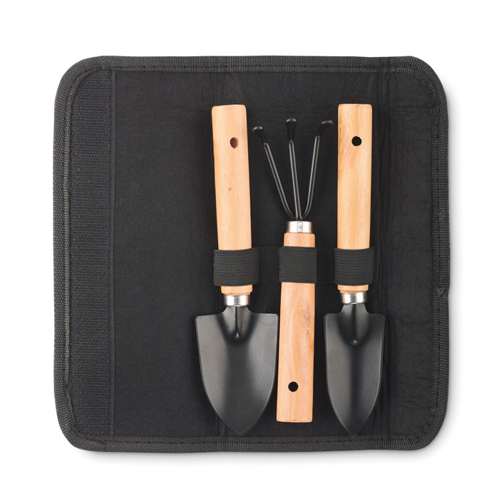 Set outils de jardinage personnalisé GRASS, Noir
