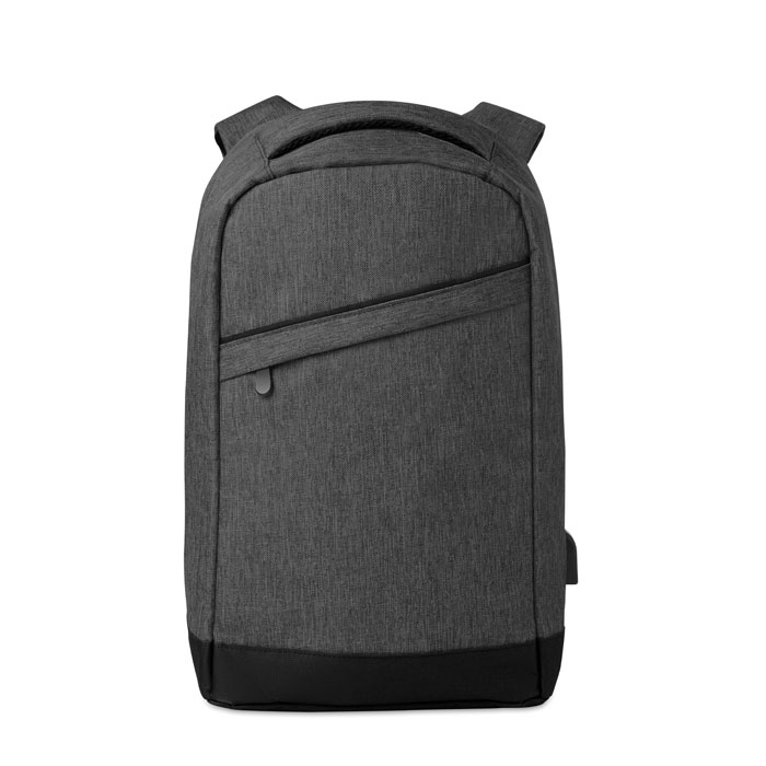 Sac à dos antivol ordinateur 13'' personnalisé BERLIN, Noir