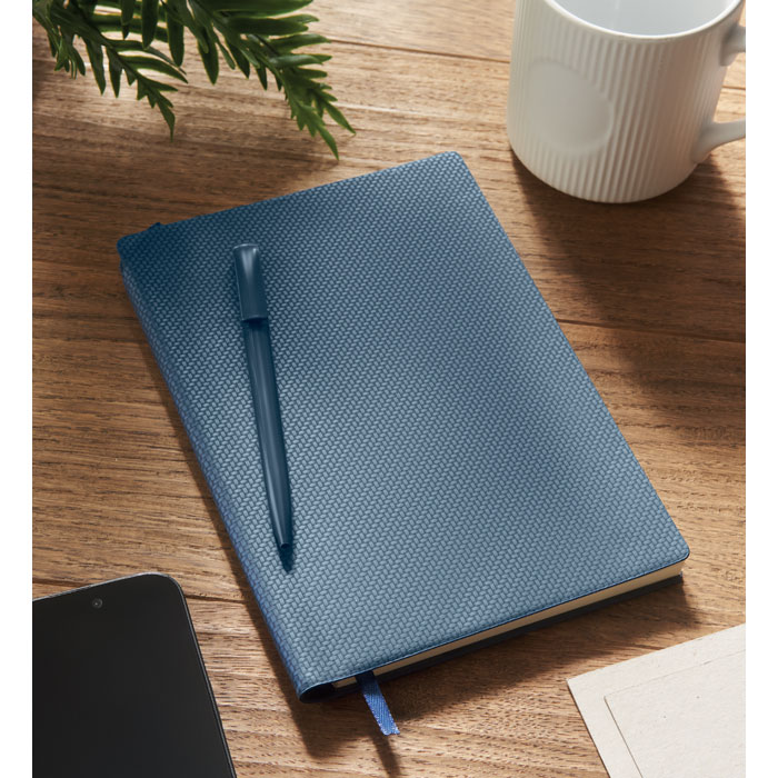 Cahier A5 couverture PU avec stylo personnalisé NOTA