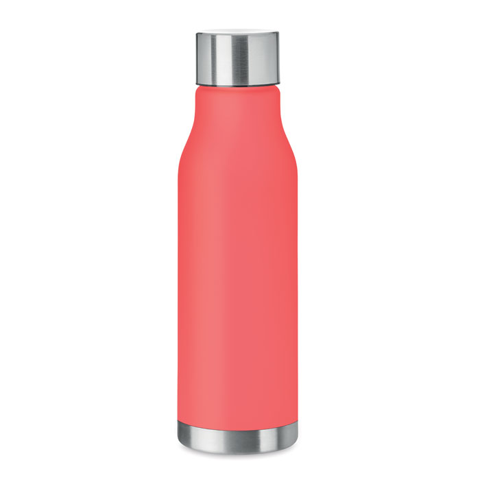 Bouteille RPET 600 ml personnalisée GLACIER RPET, Rouge Transparent