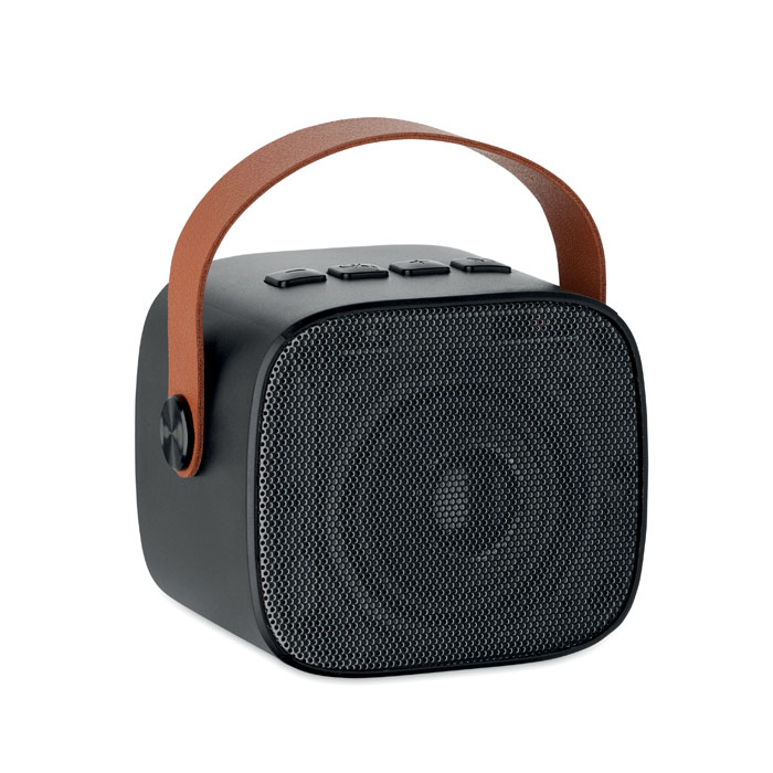 Enceinte sans fil 5 W poignée PU personnalisée KARASETA