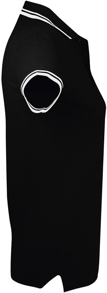 Polo femme col contrasté personnalisé PASADENA WOMEN, manche droite