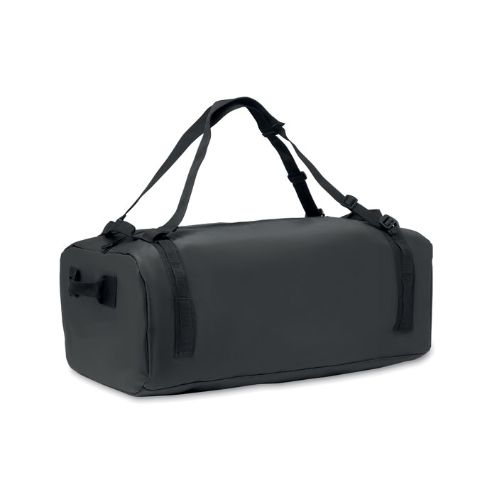 Sac de voyage tarpaulin convertible personnalisé MOUNTAIN, Noir