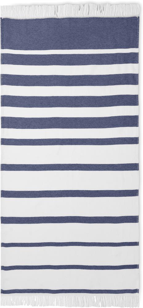 Serviette coton recyclé 70x140 cm personnalisée MAR, serviette centre (transfert sérigraphique)