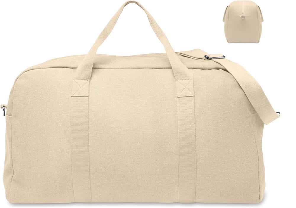 Sac de voyage recyclé 450 g/m² personnalisé DUFFAS, devant