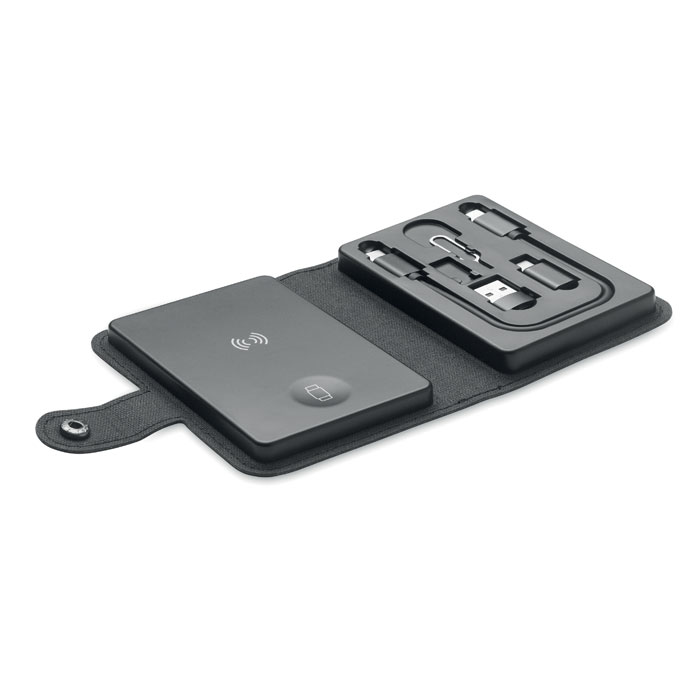 Kit câbles 4 en 1 et chargeur 15 W personnalisé CAWATT