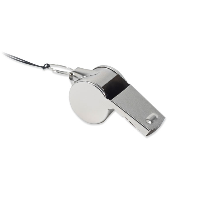 Sifflet métal avec cordon personnalisé XIULA