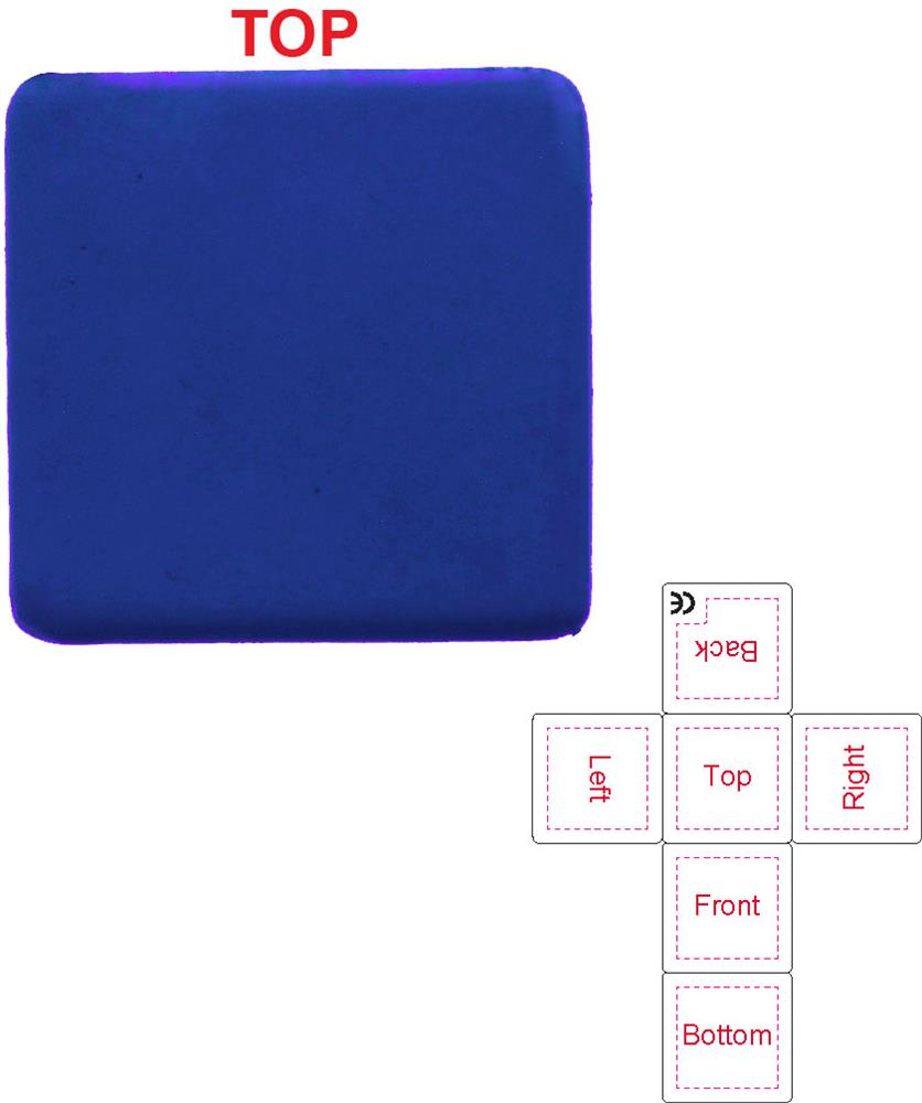 Cube antistress en PU personnalisé SQUARAX, dessus