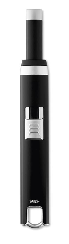 Briquet USB rechargeable personnalisé FLASMA PLUS, bouton haut