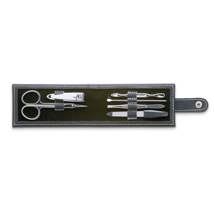 Set manucure inox 6 pièces personnalisé NAILKIT