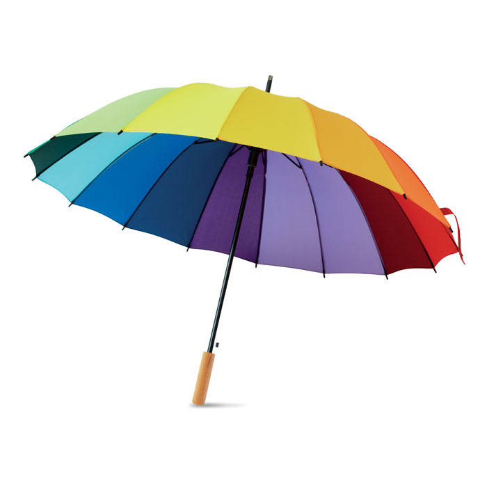 Parapluie arc-en-ciel 27 pouces personnalisé BOWBRELLA