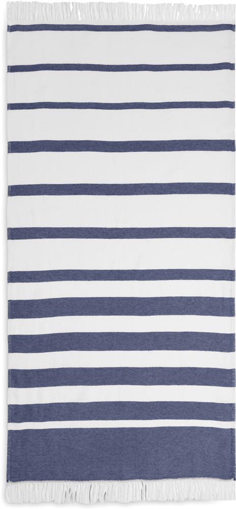 Serviette coton recyclé 70x140 cm personnalisée MAR, serviette bande