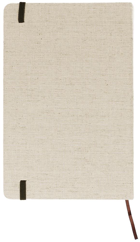 Carnet A5 couverture toile personnalisé CANVAS, dos