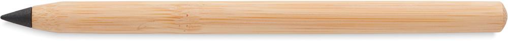 Stylo sans encre bambou FSC personnalisé INKLESS BAMBOO, corps droite