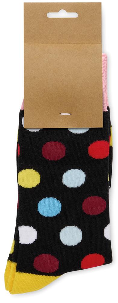 Chaussettes à motifs taille L personnalisées FUNNY L, côté 1