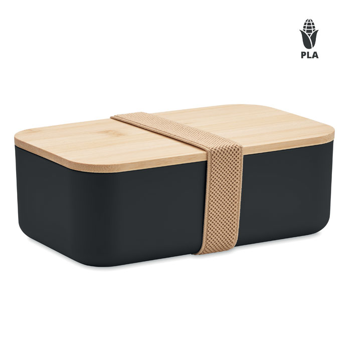 Lunch box PLA 1000 ml personnalisée BEIBABOX, Noir