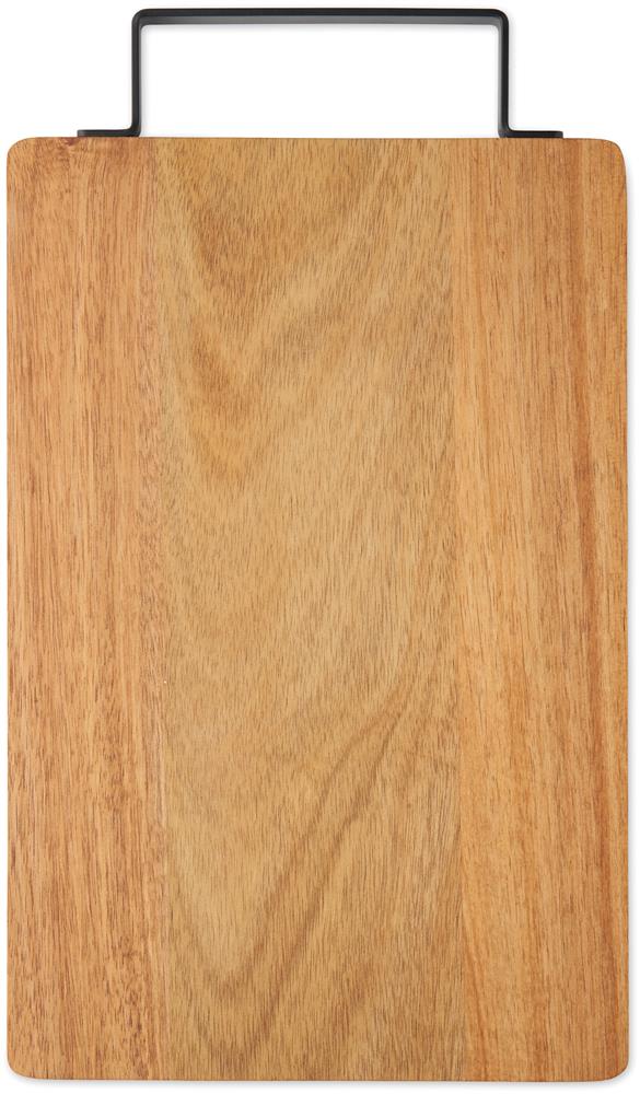 Planche à découper acacia et inox personnalisée ASTA, côté 1