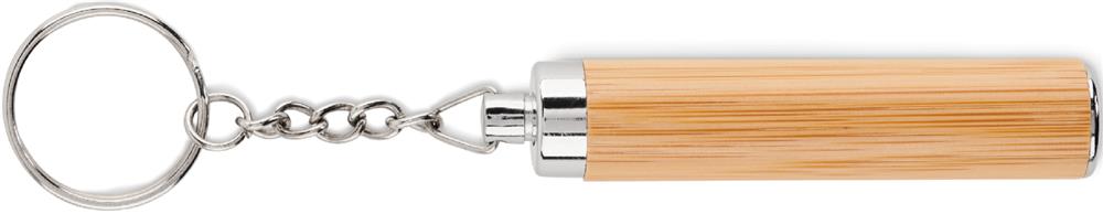 Lampe torche porte-clés bambou personnalisée PIANTI, côté 2