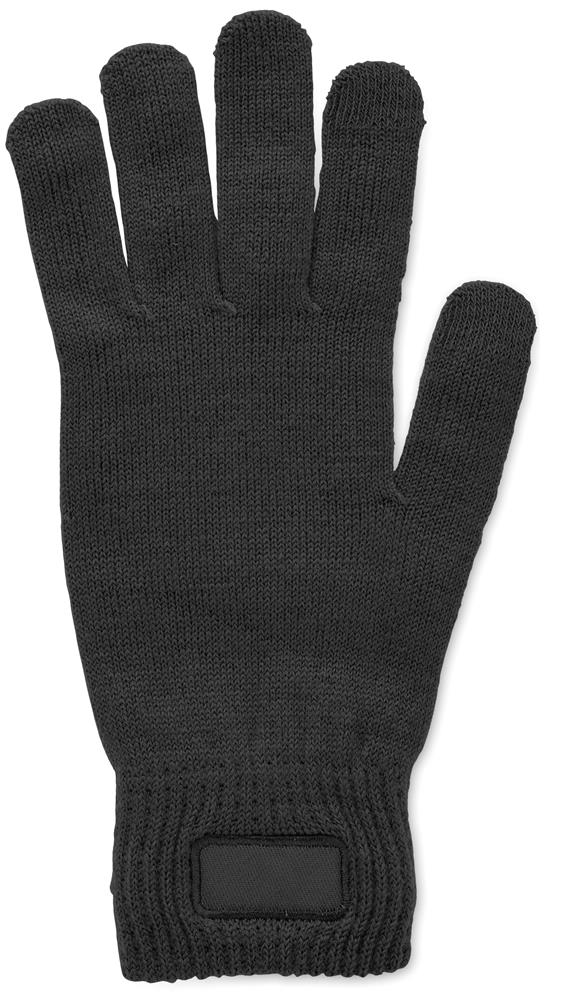 Gants tricotés RPET personnalisés HANDNIT, gant gauche