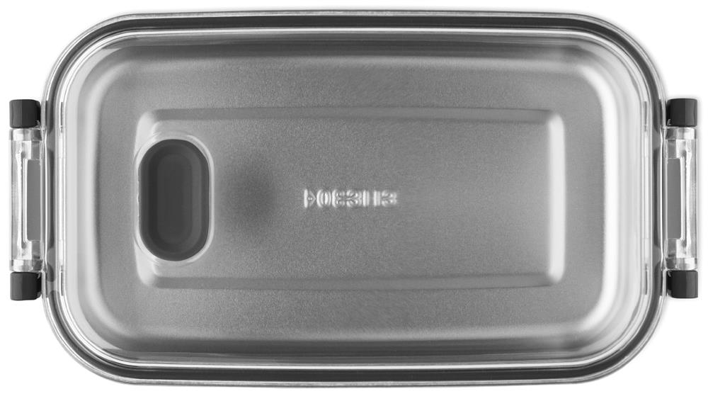 Lunch box PP intérieur inox personnalisée HOAGIE, couvercle