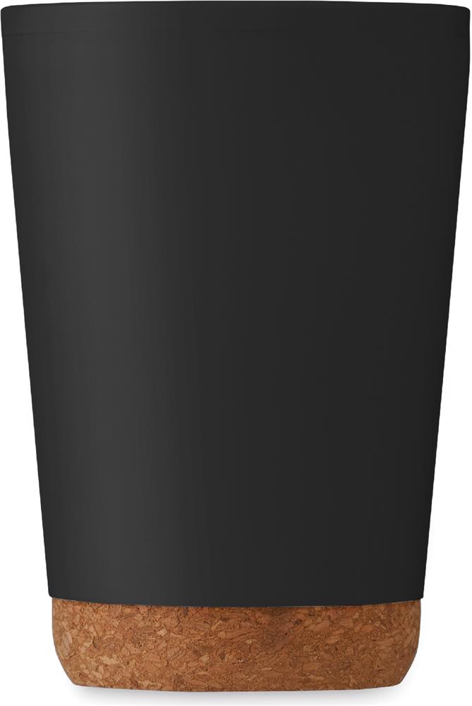 Gobelet double paroi base liège 300 ml personnalisé CO, dos haut