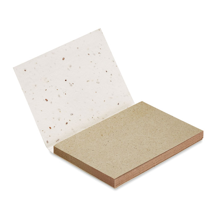 Bloc-notes adhésif couverture à planter personnalisé GROW ME
