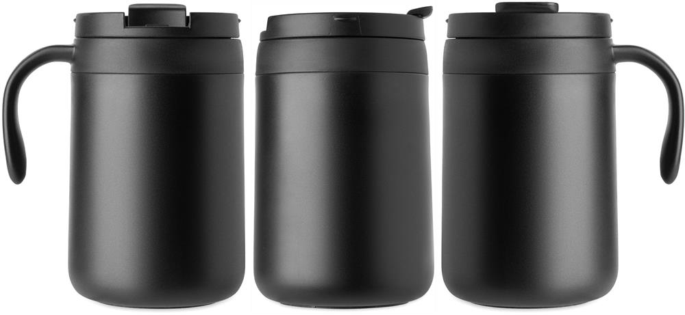 Mug isotherme 450 ml filtre à café personnalisé CAFETITO, tour complet (sérigraphie circulaire)