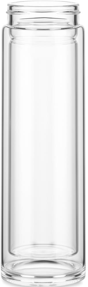 Bouteille en verre double paroi 400 ml personnalisée BATAMI, devant bas