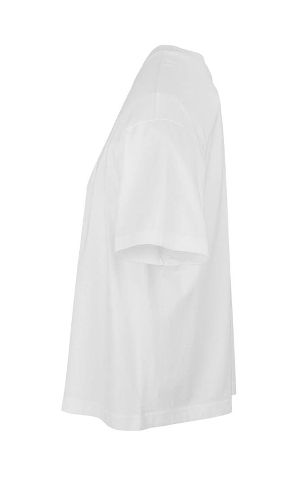 Tee-shirt oversize femme coton bio personnalisé BOXY WOMEN, manche gauche