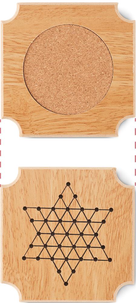Sous-verres jeux en liège personnalisés COASTGAME, sous-verre 4