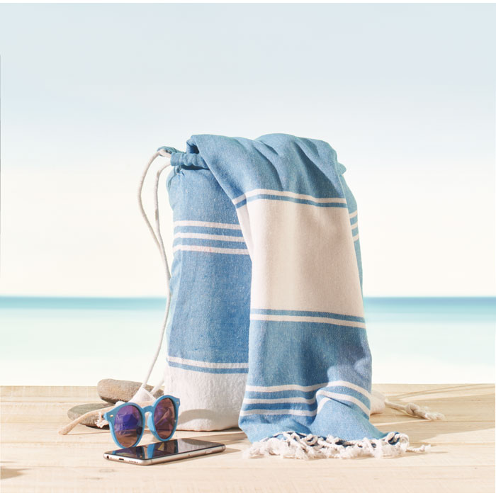 Fouta 90x160 cm et sac personnalisés HAMMA