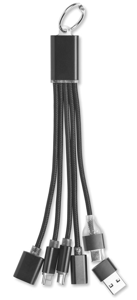 Porte-clés hub USB-C aluminium personnalisé HUBLUE, dos