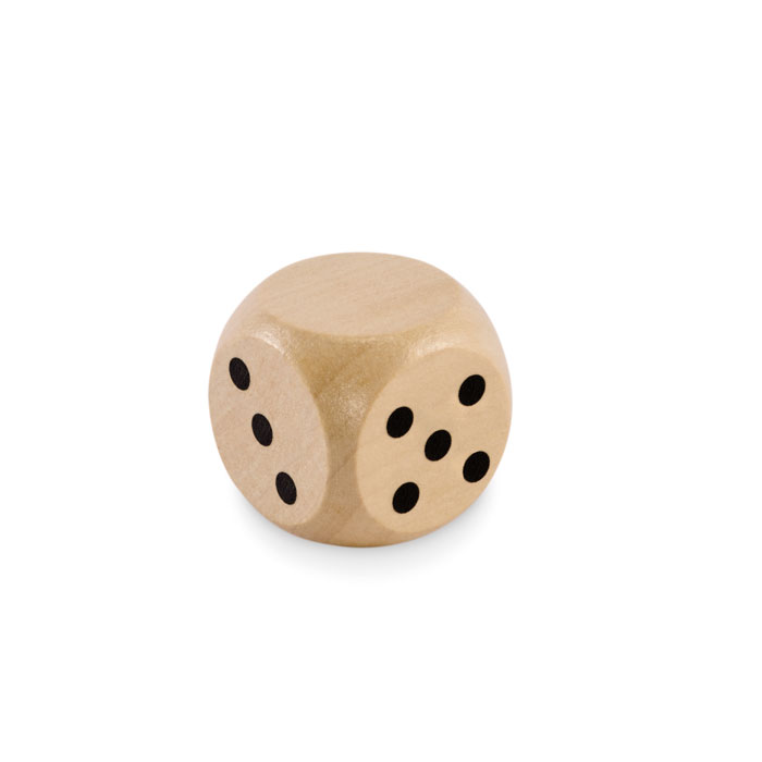 Dé en bois 3 cm personnalisé DADIN, Bois