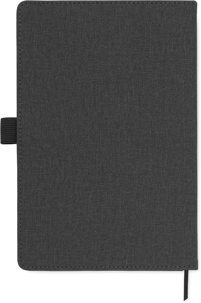 Carnet A5 couverture rigide PU personnalisé CINCO, dos (sérigraphie)