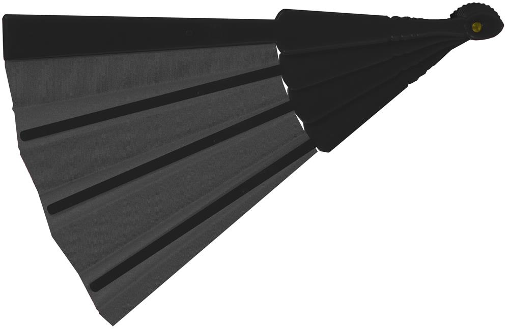 Éventail en plastique 7 coloris personnalisé FANNY, dos (tampographie)