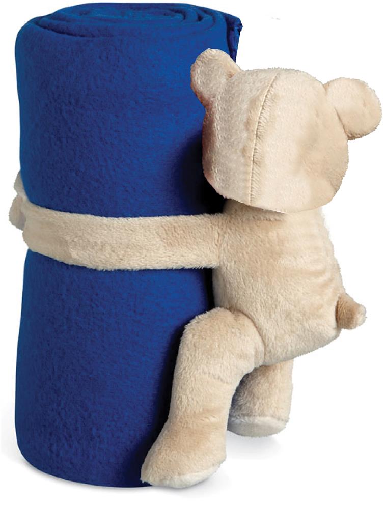 Couverture polaire enfant avec ours personnalisée MANTA, dos côté 2