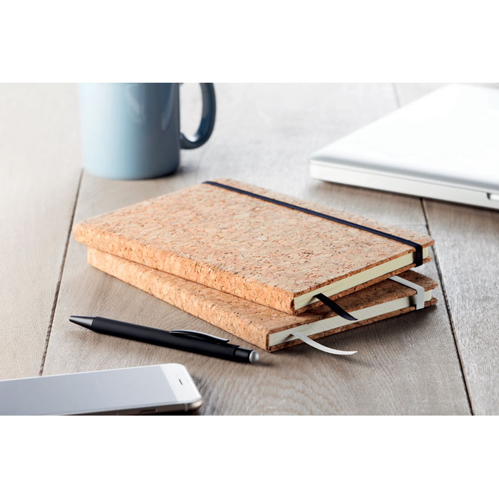 Carnet A5 couverture liège personnalisé SUBER