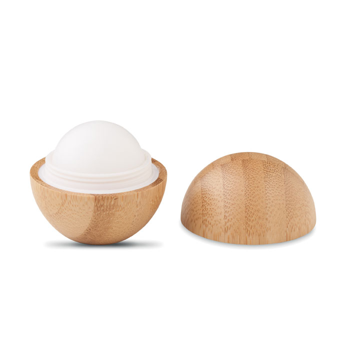 Baume à lèvres pot bambou SPF10 personnalisé SOFT LUX, Bois