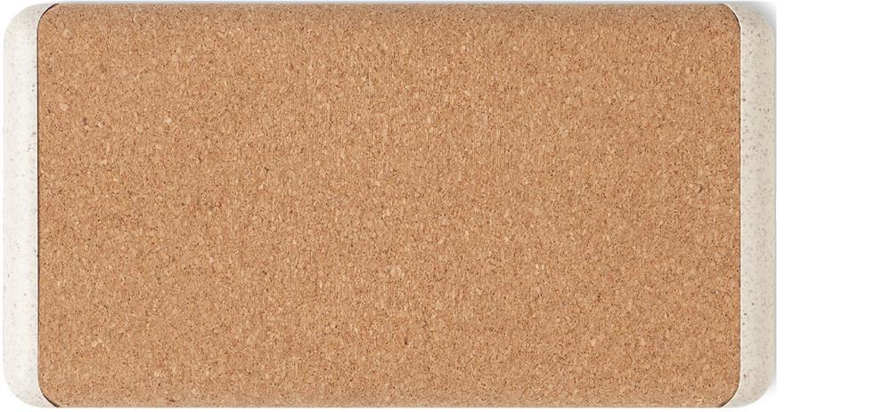 Batterie externe liège 10000 mAh personnalisée RALIA, dessous (gravure laser)
