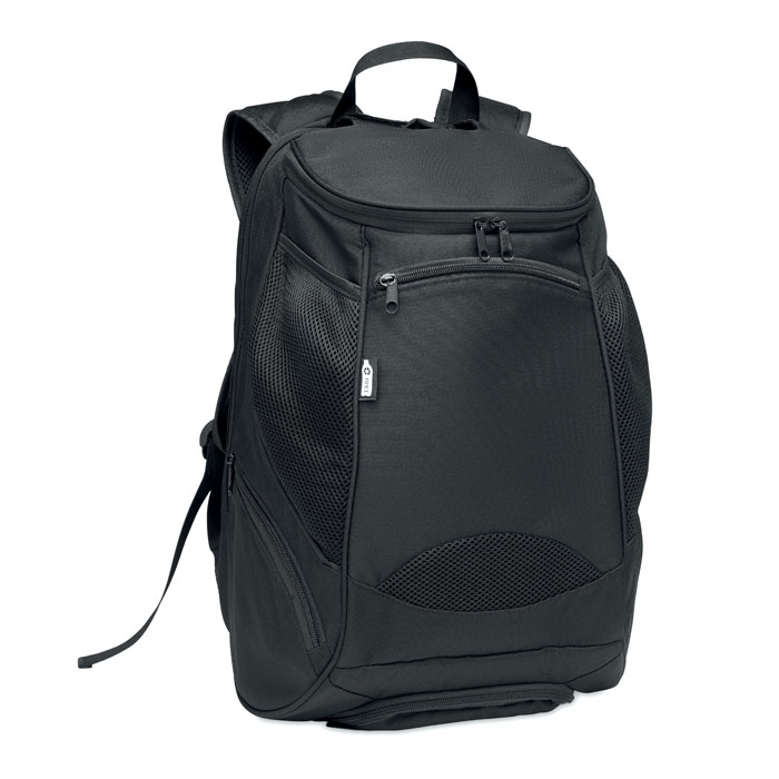 Sac à dos padel RPET 600D personnalisé OLYMPIC, Noir