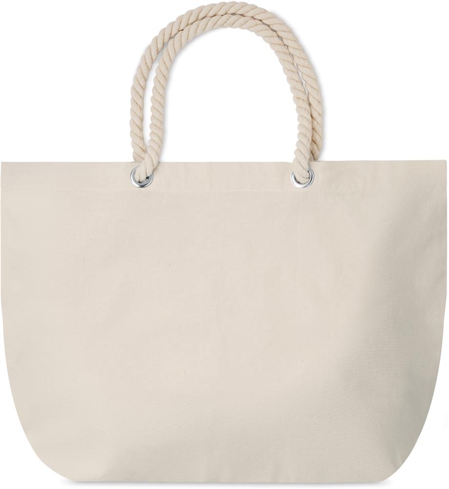 Sac de plage coton 220 g/m² personnalisé MENORCA, côté 1 (transfert réfléchissant)