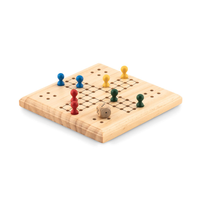 Jeu de petits chevaux en bois personnalisé LUDO