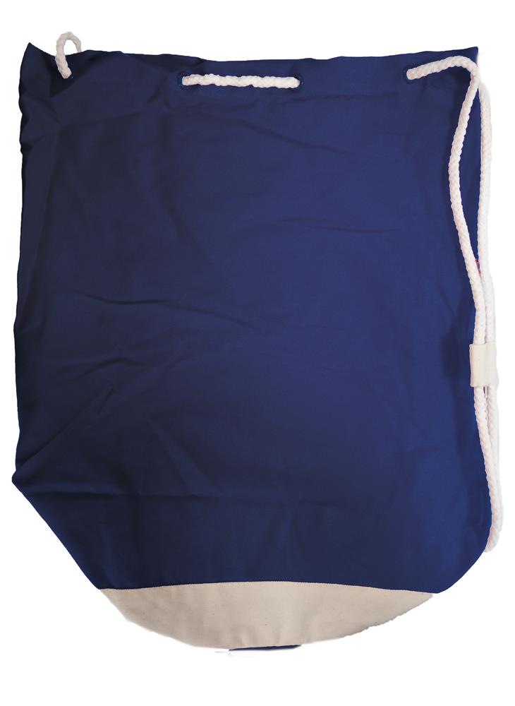 Sac marin coton 200 g/m² bicolore personnalisé YATCH, côté droite (sérigraphie)
