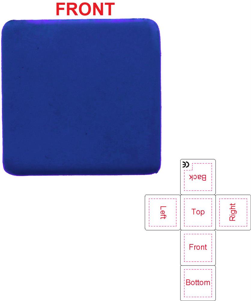 Cube antistress en PU personnalisé SQUARAX, devant