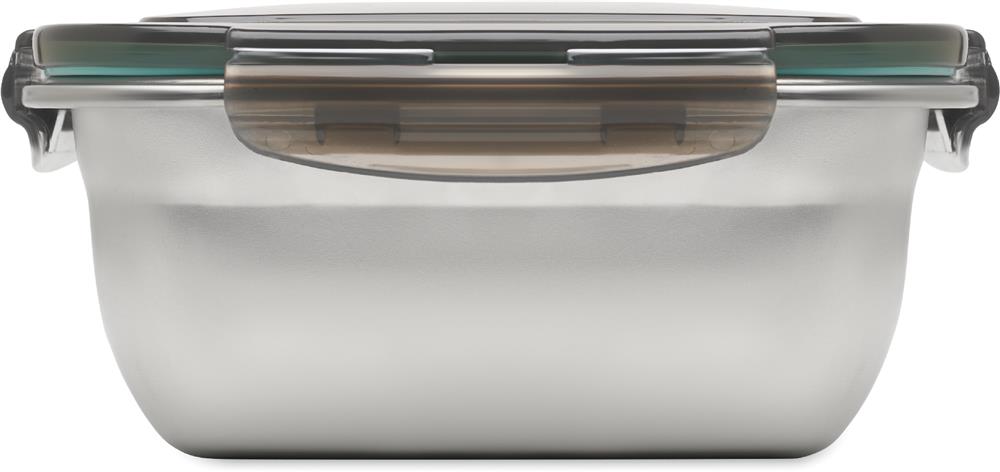 Lunch box inox recyclé 1500 ml personnalisée LOX PLUS, côté 3